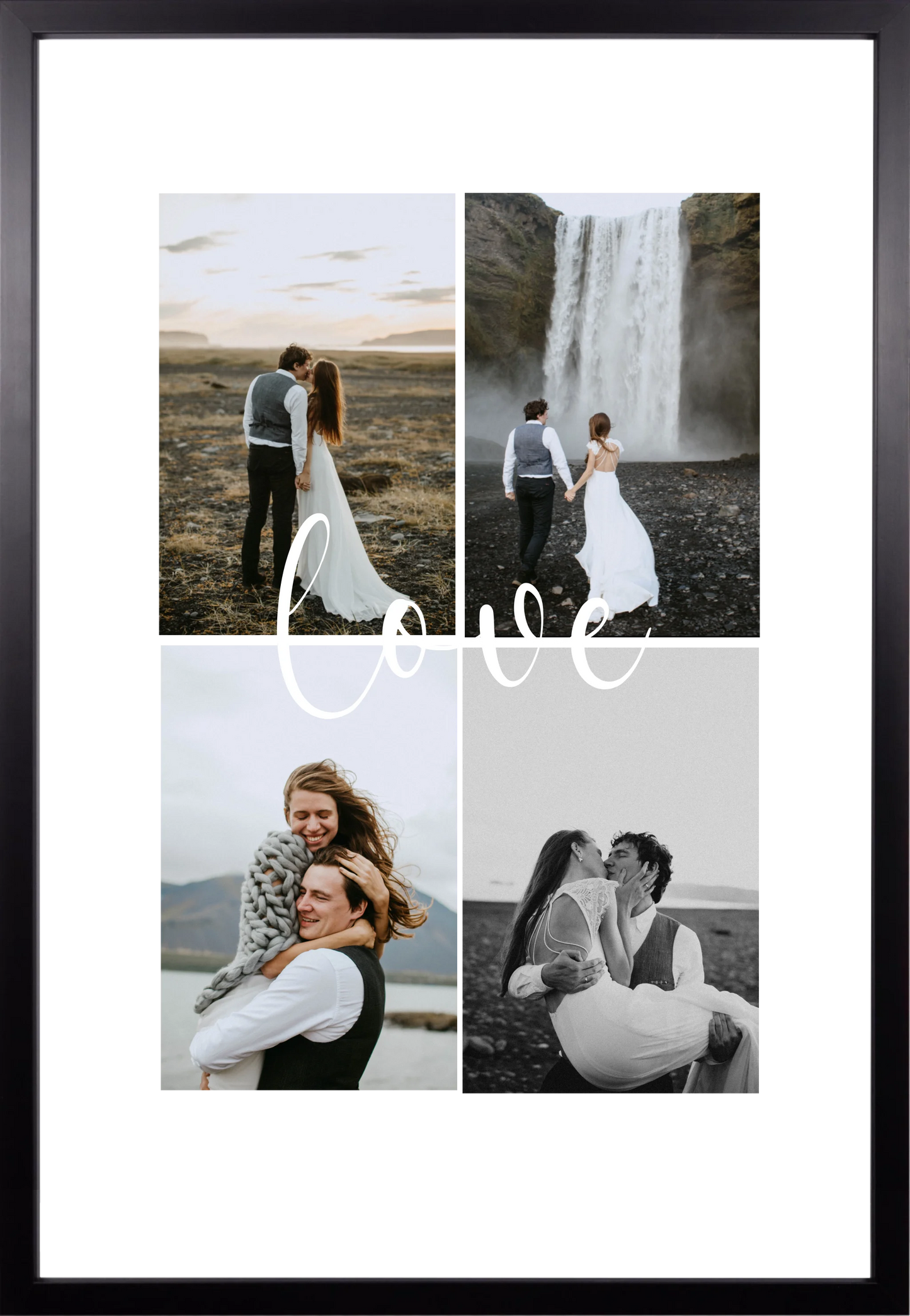 Wandbild "Love" Collage - personalisierbar mit Foto copy