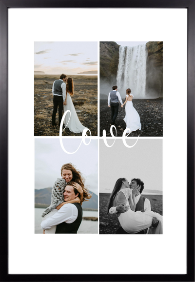Wandbild "Love" Collage - personalisierbar mit Foto copy