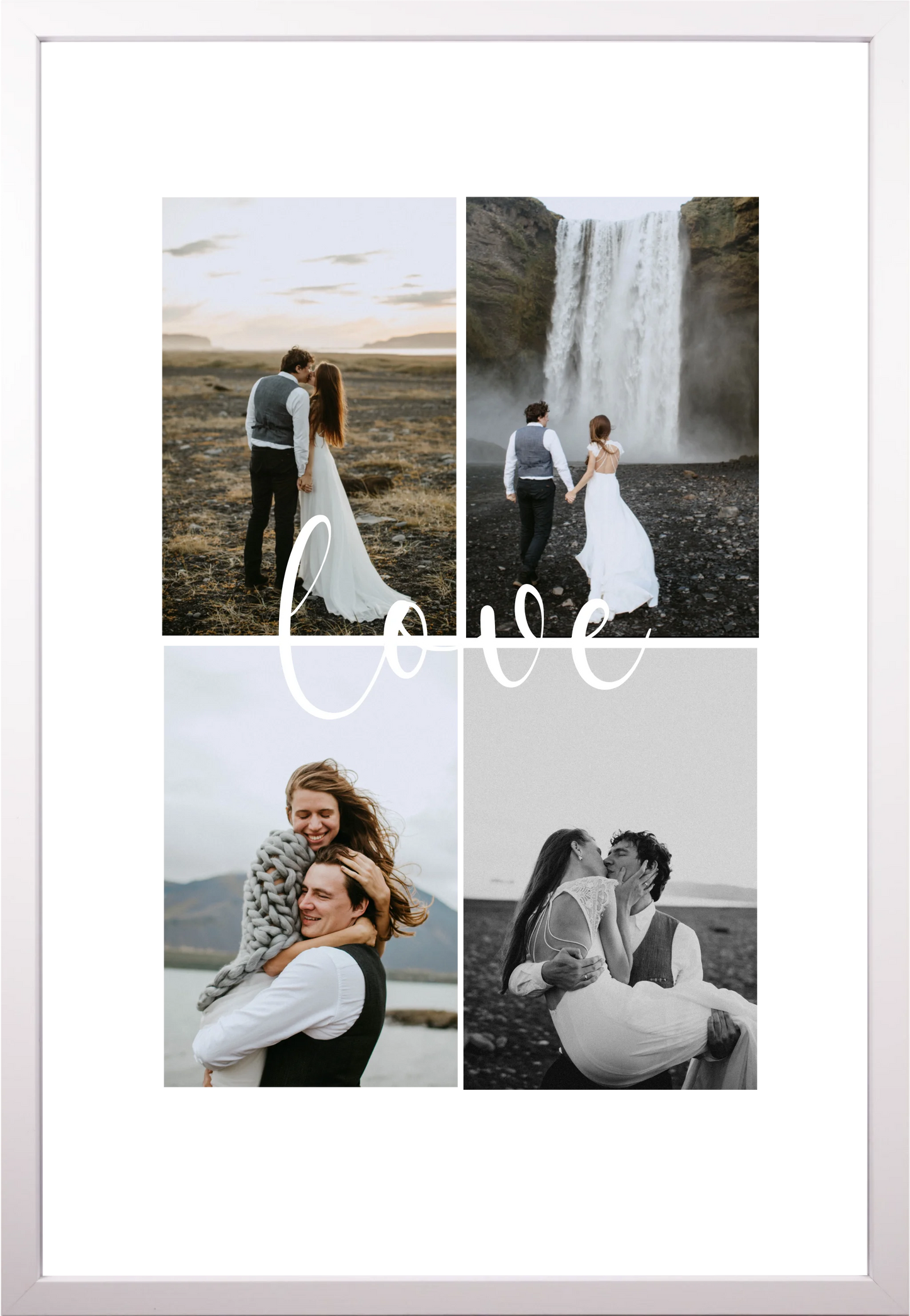 Wandbild "Love" Collage - personalisierbar mit Foto copy