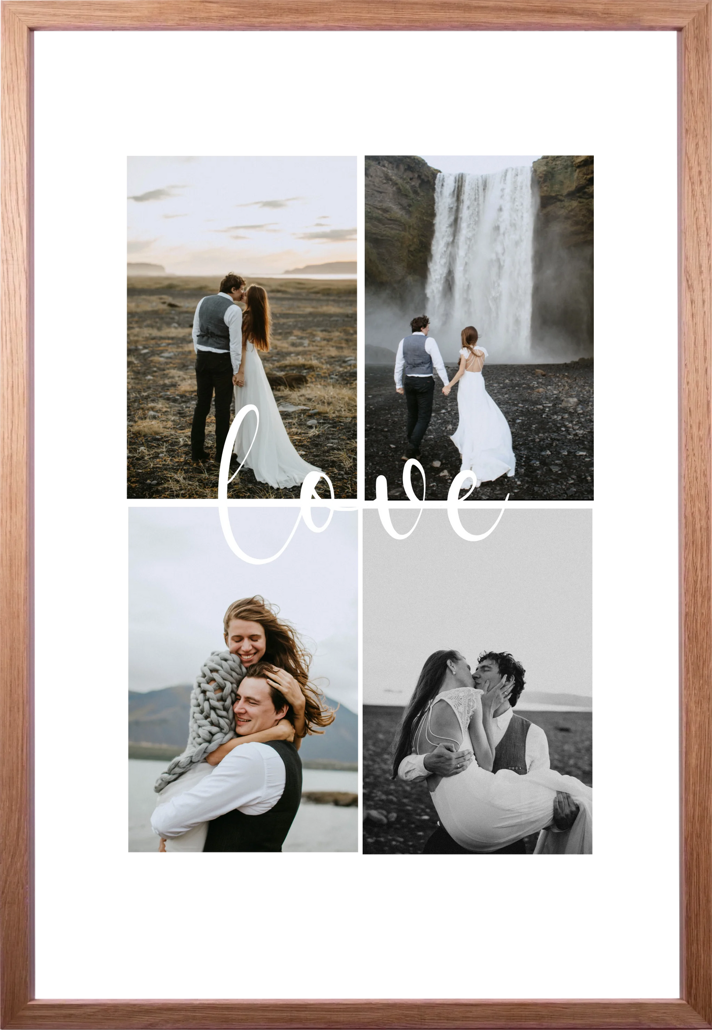 Wandbild "Love" Collage - personalisierbar mit Foto copy