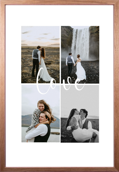 Wandbild "Love" Collage - personalisierbar mit Foto copy