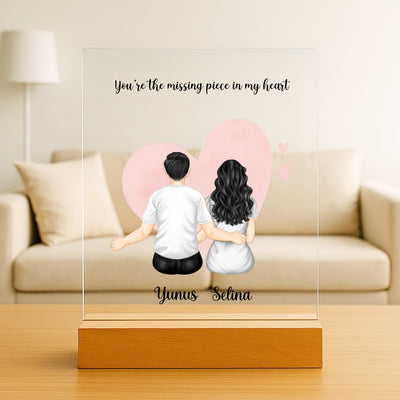 Acryltrennwand im modernen Wohnzimmer