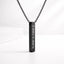 Schwarze Halskette mit minimalistischer Pendantschmuck