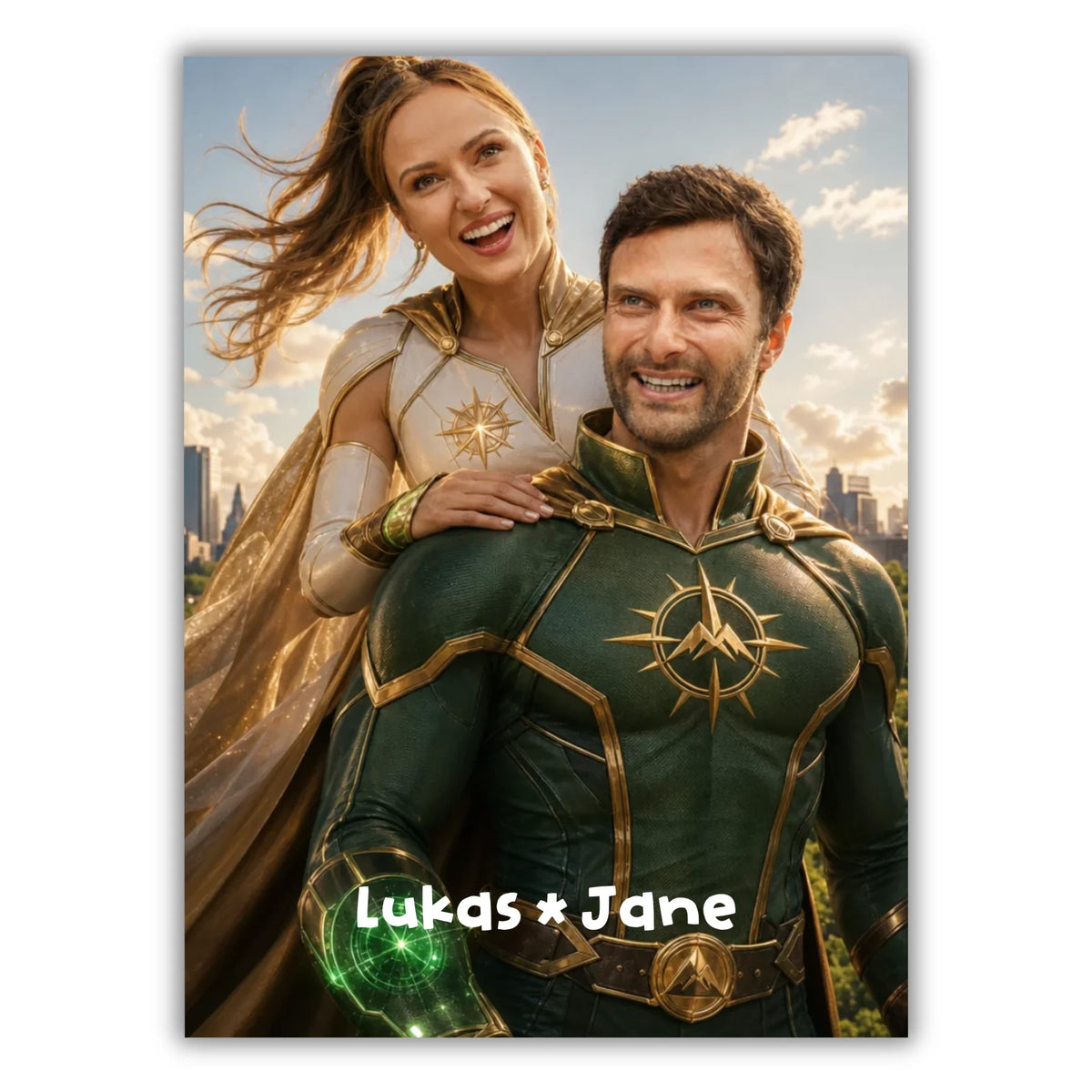 Hero Couple – Personalisiertes Wandbild