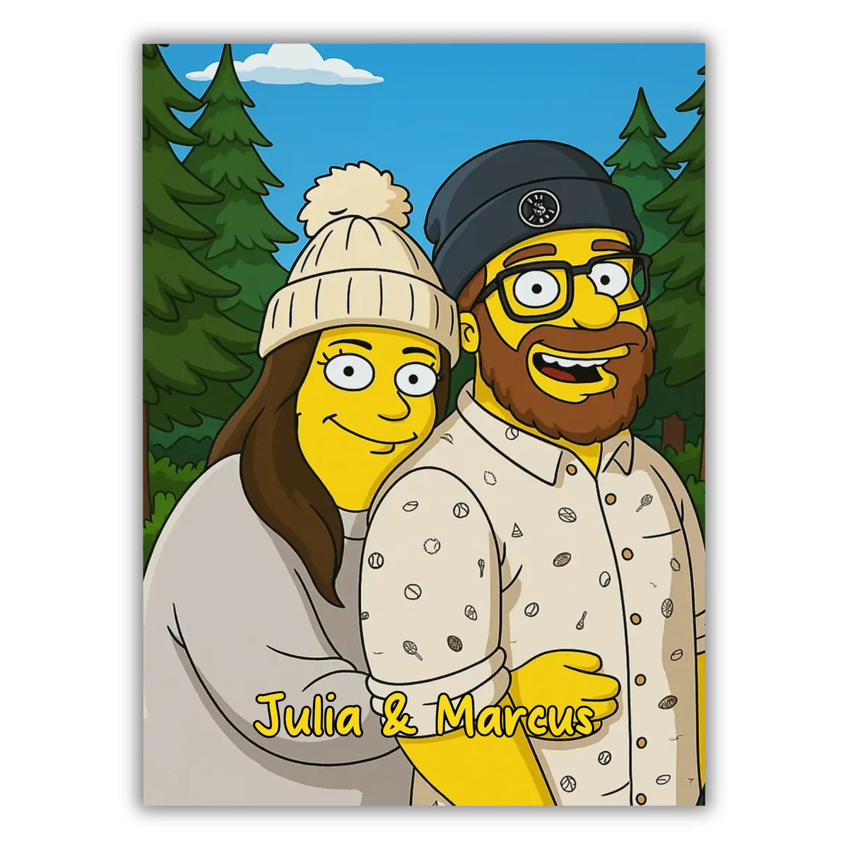 Cartoon - Personalisiertes Wandbild